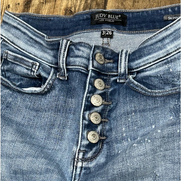 Worn one time excellent condition Judy Blue Jeans 3/26 - Picture 3 of 5